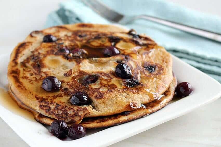 Low carb blueberry pancake