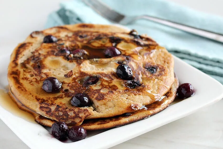 Low carb blueberry pancake