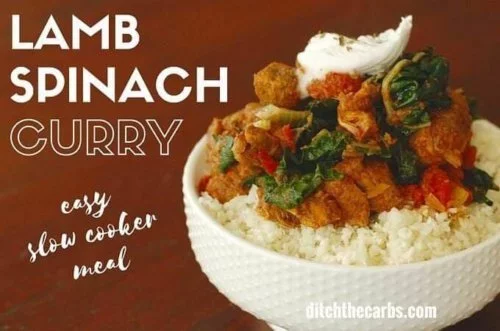 lamb and spinach curry