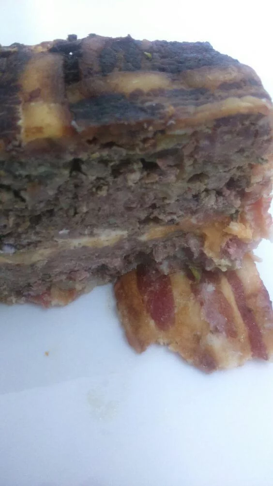 Keto Meatloaf with Bacon and Cheese