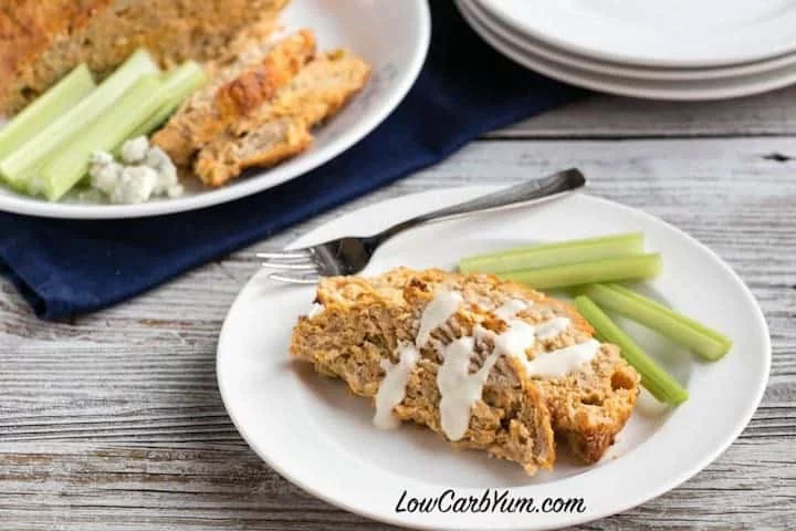 Buffalo Chicken Meatloaf with Coconut Flour