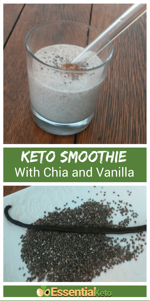 Keto Breakfast Smoothie with Chia seeds