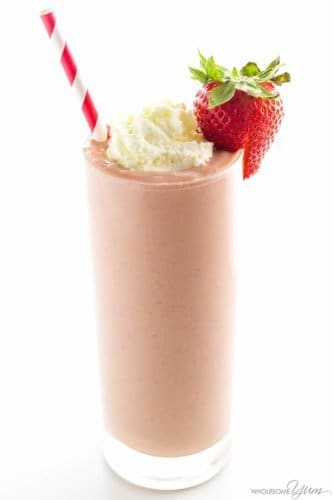 Sugar-free Ketogenic Strawberry MilkShake