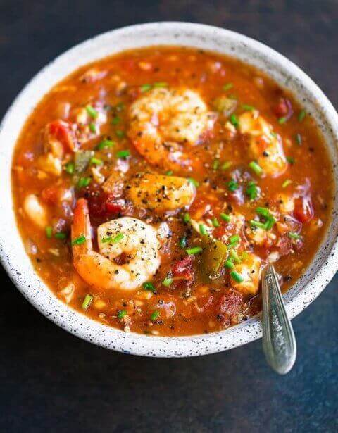 Whole30 Instant Pot Seafood Gumbo