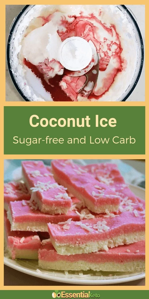 Coconut Ice - sugar free and low carb