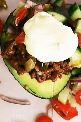 Single_Avocado_Taco_Boat Low carb tacos