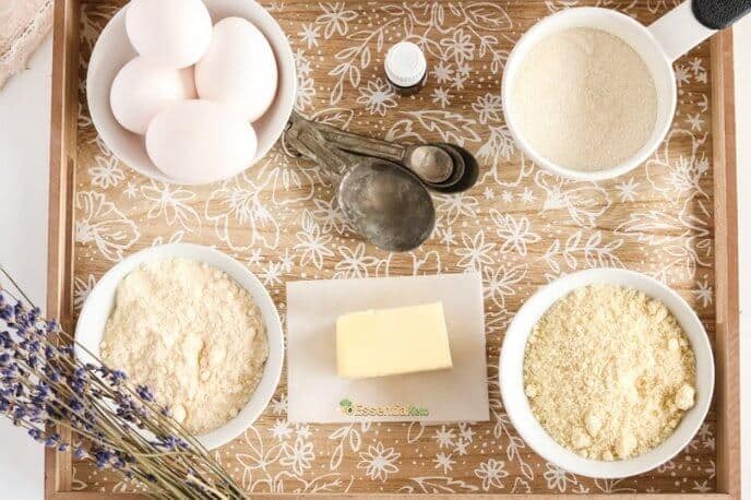 Ingredients for Vanilla Lavender Cupcakes Ingredients for Vanilla Lavender Cupcakes