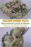 Creamy Keto Zucchini Shrimp Pasta