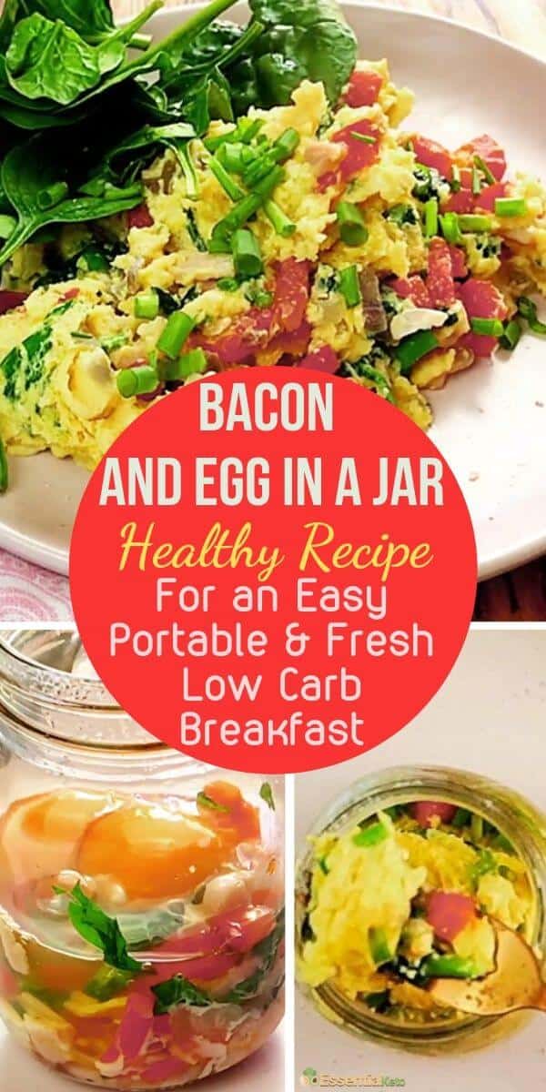 Easy and Fresh Low Carb Egg Breakfast in a Jar Easy and Fresh Low Carb Egg Breakfast in a Jar